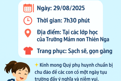 📢 THÔNG BÁO TỰU TRƯỜNG NĂM HỌC 2025 – 2026
